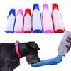Garrafa de água portátil para cães de estimação, copo de viagem, dispensador de alimentador ao ar livre, tigela para animais de estimação, pequeno, grande, cachorro, gato