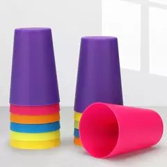 Brinquedos Montessori Infantil, Stack Cup, Battle Table com Cartas, Iluminação Intelectual Educacional, Cognição das Cores, Treino Lógico