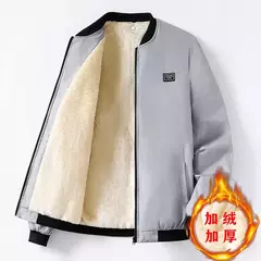 Jaqueta grossa de lã masculina, monocromática, casaco casual, gola clássica, ao ar livre, aquecida, moda, outono, inverno na internet