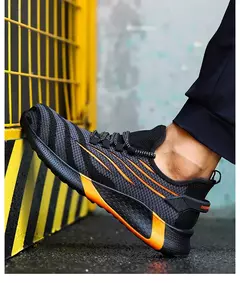 Tênis masculinos leves anti-punção, sapatos de trabalho indestrutíveis, botas de segurança masculinas - comprar online