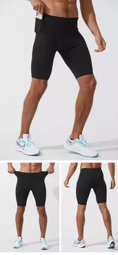Shorts de compressão rápida para homens, calças justas para musculação, leggings fitness, cintura elástica, calças esportivas, ginásio correndo - Wolf Magazine