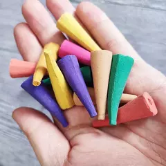 YXYMCF-Cone de Incenso Oversize, Uso para Refluxo, Torre de Refluxo, Jasmim, Sândalo, Aromaterapia, 20 Pcs, 50Pcs na internet