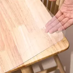 Toalha De Mesa De PVC Transparente Com Espessura, Resistente Ao Calor, Impermeável, Resistente A Óleo, Esteira De Mesa De Jantar, 1Pc - loja online