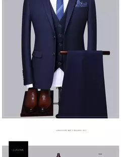 Smoking fino monocromático masculino, terno formal casual, vestido de noiva do noivo, baile e festa boutique, negócios e escritório, colete blazer e calças, M-5XL na internet