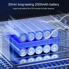 Aspirador de carro sem fio, sem fio, robô de limpeza portátil, aspiradores automáticos, sucção forte, 6000Pa - comprar online