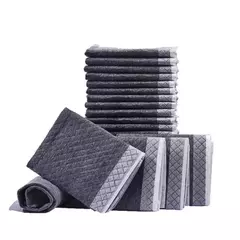 Fraldas absorventes para cães, 100/50/40/20 peças, descartáveis, treinamento de cachorros, almofadas de xixi, secagem rápida, superfície de carvão de bambu, almofada limpa na internet