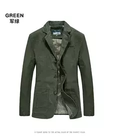 Roupas masculinas de outono, jaqueta de negócios americana e europeia nova, terno casual, casaco elegante com gola, algodão, ao ar livre