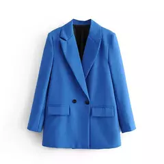 TRAF-Blazer feminino de escritório, preto, bege, cáqui, azul, verde, cinza, casaco de moda, blazers femininos, jaqueta, casacos, 2024 - comprar online