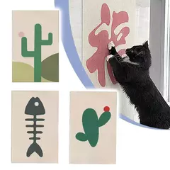 Parede anti gato risco sofá diy gatos placa de risco sofá proteção patas afiar aparável auto-adesivo tapete gatos placa de risco