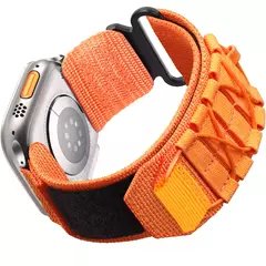 Pulseira de nylon para Apple Watch, pulseira esportiva tática para iWatch Ultra 2 Series 9 8 7 6 SE 5 4, 49 45 44 42mm 40 41 38 Pulseira na internet