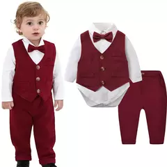 Imagem do Roupas de Páscoa para recém-nascido, terno de criança, bodysuit formal, primeira roupa de aniversário infantil, roupa de casamento