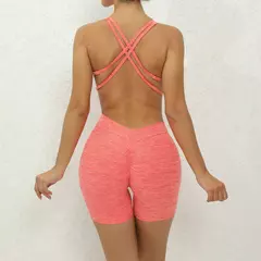 Macacão rosa push up feminino, roupa de ginástica, macacão fitness, roupas esportivas de ioga, conjunto de treino 2024 - Wolf Magazine