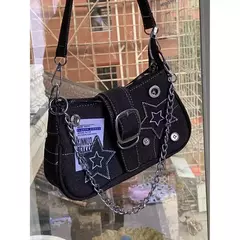 Y2K-Stars Padrão Underarm Bag para Mulheres, Bolsas de Lona, Pequenos Sacos De Ombro, Cadeia Tote Bolsas, Cool Girls, Moda Feminina na internet