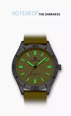 Naviforce relógio de pulso feminino simples, pulseira de silicone impermeável, novo design, moda, para senhoras, 2024 - loja online