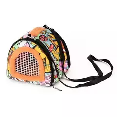 Pequeno portador de animais de estimação respirável hamster saco de viagem açúcar planador gaiola cobaia portador de animais de estimação coelho furão papagaio slings sacos