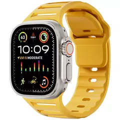 Pulseira de Silicone Esportiva para Apple Watch Band, Ultra, 49mm, 45mm, 44mm, 42mm, Pulseira de Relógio, iWatch Series 9, 8, 7, 6, SE, 5, 4 - loja online