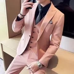 Conjunto de ternos casuais masculinos de 2 peças, blazers, roupas masculinas, roupas masculinas, conjunto de roupas, masculino elegante, peça clássica