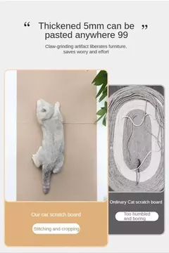 Auto-adesivo anti gato risco sofá gatos placa de risco sofá proteção patas afiar aparável tapete gatos placa de risco brinquedos do gato - Wolf Magazine
