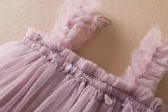 Borboleta 3D para bebês, vestido de princesa tutu, vestido de festa de aniversário, roupa infantil, novo, verão, 1 a 5 anos, 2024