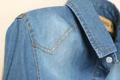 Camisa jeans de manga curta feminina, blusa curta sexy, camisas femininas, moda casual, verão, legal