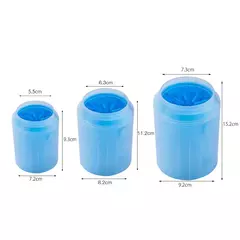 Estêmbolo de pata para animais de estimação limpador de pata de silicone macio copo de limpeza de pés portátil gatos cães pata escova limpa casa suprimentos práticos 3 tamanhos - comprar online