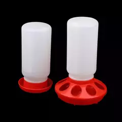 Alimentador e bebedor engrossado para aves, dispensador automático de água e alimentos para frango, pássaros, pintinho, recipiente de balde de alimentação - Wolf Magazine