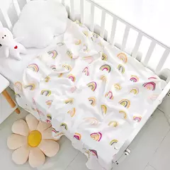 Bebê recém-nascido Swaddle Blanket, Algodão De Musselina De Duas Camadas, Gaze De Banho Infantil, Envoltório Infantil, Capa Do Carrinho, Macio, 110x120cm - Wolf Magazine