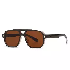 SHAUNA-Retro Double Bridges Square Sunglasses para homens e mulheres, gradiente tons, designer de moda, rebites óculos de sol, UV400 - Wolf Magazine