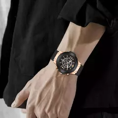 Imagem do Movimento Japonês Masculino Relógio de Quartzo, Silicone Strap, Impermeável, Marca de topo, Luxo, Esportes, Calendário, Novo, 2023