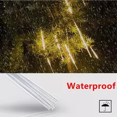 LED Meteor Shower Rain Lights Fairy String Light Impermeável, queda de chuva, festa de Natal, decoração do pátio, 1pc, 50cm na internet