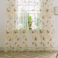 Tule Floral em Cortinas Puras, Tratamento Janela, Painel Persianas, Sala de estar, Quarto, Cozinha, Sombra, Roxo, Peônia na internet