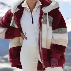 Casaco de capuz extragrande feminino com bolsos macios, streetwear quente, casaco solto, Lady Outerwear, outono, inverno, novo, 2023 na internet