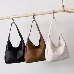 Bolsa de ombro retro elegante e minimalista, bolsa casual, tendência, grande capacidade tote
