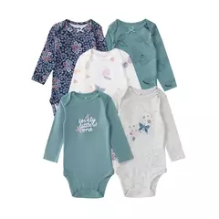5 pçs/lote 100% algodão macio bodysuits do bebê manga longa para recém-nascido menino menina infantil onesies bebe roupas presentes do chuveiro do bebê - comprar online
