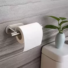 Aço inoxidável de parede Toilet Paper Holder, sem perfuração, Toalha Roll Dispenser, Banheiro e Cozinha, Aço Inoxidável SUS304 na internet