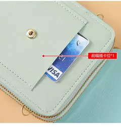 Imagem do Buylor-Bolsa de couro feminina, tela sensível ao toque, bolsa para celular, bolsa de ombro pequena, macia, feminina, barata, transversal