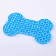 Suprimentos para animais de estimação silicone pet lambendo esteira gato anti-asfixia com tigela de comida lenta filhote de cachorro banho distraído lambendo placa talheres - comprar online