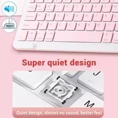 Mini Teclado Bluetooth Sem Fio e Mouse para Samsung, Xiaomi, Android, Portátil, iPad, Telefone, Tablet