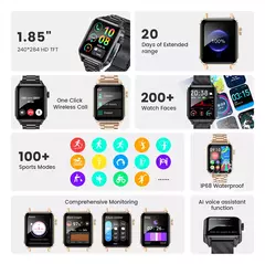Lige-Chamada Bluetooth Relógios Inteligentes para Mulheres, Relógio de Pulso, Relógio de Fitness, Smartwatch Impermeável, Xiaomi, Huawei, Android, iOS, iPhone, Novo