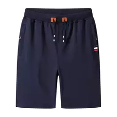 Shorts de suor com elástico na cintura masculino, bermudas masculinas, plus size, treino, casual, calção de jogger monocromático, bolsos, verão, 2022 na internet