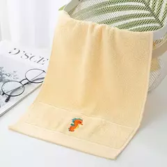 Toalha de rosto animal de desenho animado infantil, toalhas de banho para alunos do ensino primário, macio absorvente, doméstico, grande, crianças, bebê, 5pcs na internet