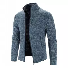 Suéter de malha de peito único masculino, cardigã justo, suéteres casuais, casacos sólidos, primavera, outono, nova moda - comprar online