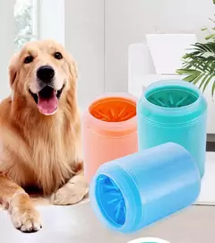 Limpador de patas de animais de estimação, material de silicone macio, copo de lavagem de pés de animais de estimação, limpador de pés de gato e cachorro, massagem portátil, suprimentos de limpeza de patas de animais de estimação - comprar online