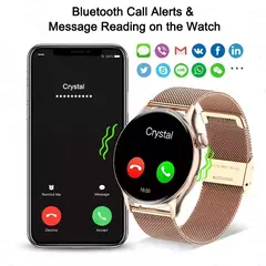 Smartwatch NFC para Mulheres, Smartwatch com Tela HD, Frequência Cardíaca, Rastreamento GPS, Chamadas por Voz, Huawei, Xiaomi, Novo, Senhoras, 466x466, 2022 na internet