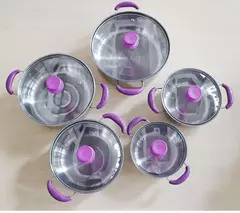 Aço inoxidável Hot Pot Set, Panelas, Sopa Pot, Steamer Presente, 16cm18cm 20cm 22cm, 24cm, Utensílios de cozinha, Atacado, 10 Pcs - comprar online