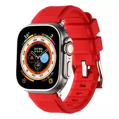 Pulseira de Silicone Suave para Relógio Apple, Ultra Band, Pulseira Desportiva em Borracha, Série iWatch 8, 7, 6, 5, 4, SE, 49mm, 45mm, 44mm, 42mm
