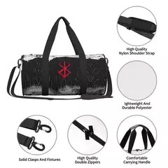 Japão Anime Bereser Gym Bag, Sacos de Esportes impermeáveis, Bolsa de Viagem de Grande Capacidade, Novidade Fitness Bag para Casal, Street Fashion - Wolf Magazine