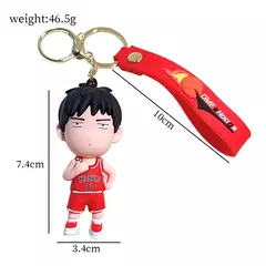 Anime japonês SLAM DUNK Chaveiro, Sakuragi Hanamichi Rukawa Kaede Hisashi Mitsui Action Figure, Saco Pingente, Chaveiro Modelo Brinquedos - Wolf Magazine