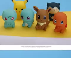6 pçs pokemon pikachu figuras banheiro banho chuveiro do bebê crianças jogar brinquedos de banho de água crianças aspersão chuveiro brinquedos de descompressão - loja online