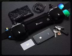 Imagem do Marathon Trail Running Waist Pack para homens e mulheres, bolsa de cintura para telefone, garrafa de água, mochila esportiva, fitness, bolso duplo, cinto de corrida